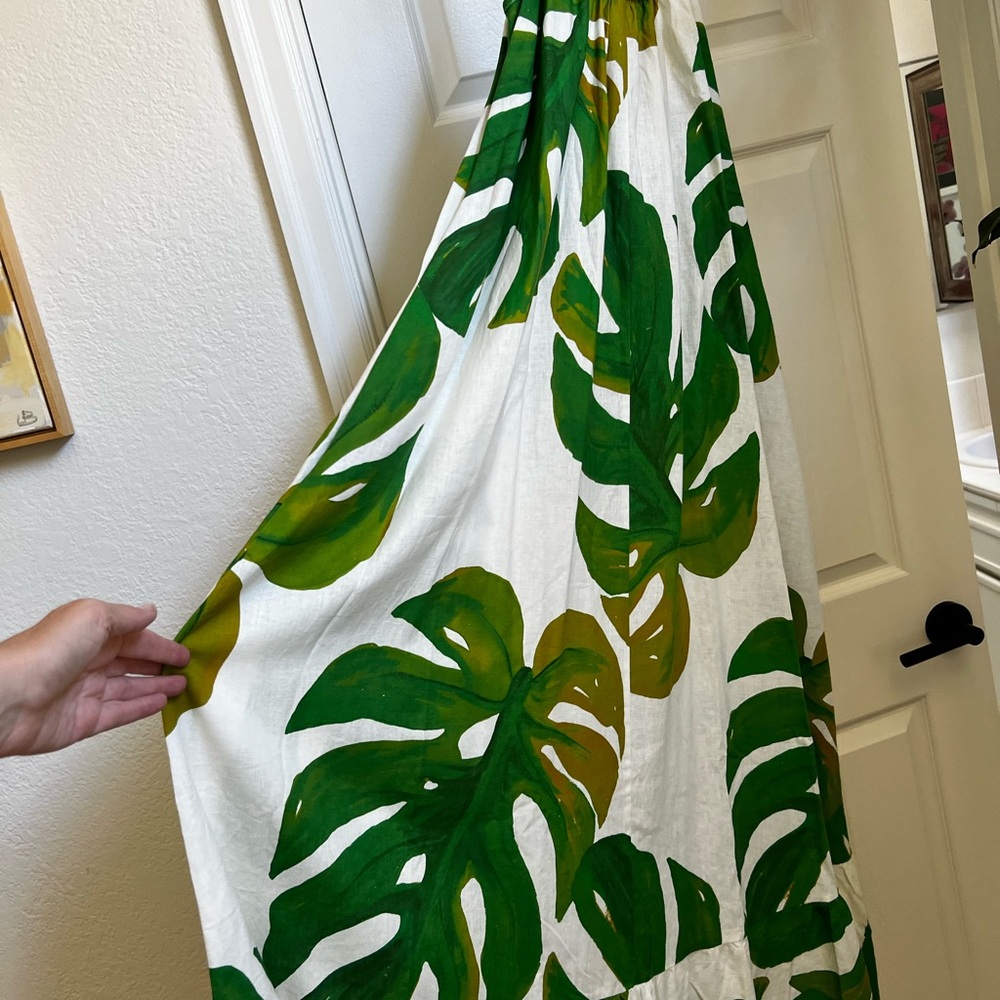 FARM Rio Green Leaf Print Maxi Dress - Picture 4 of 5